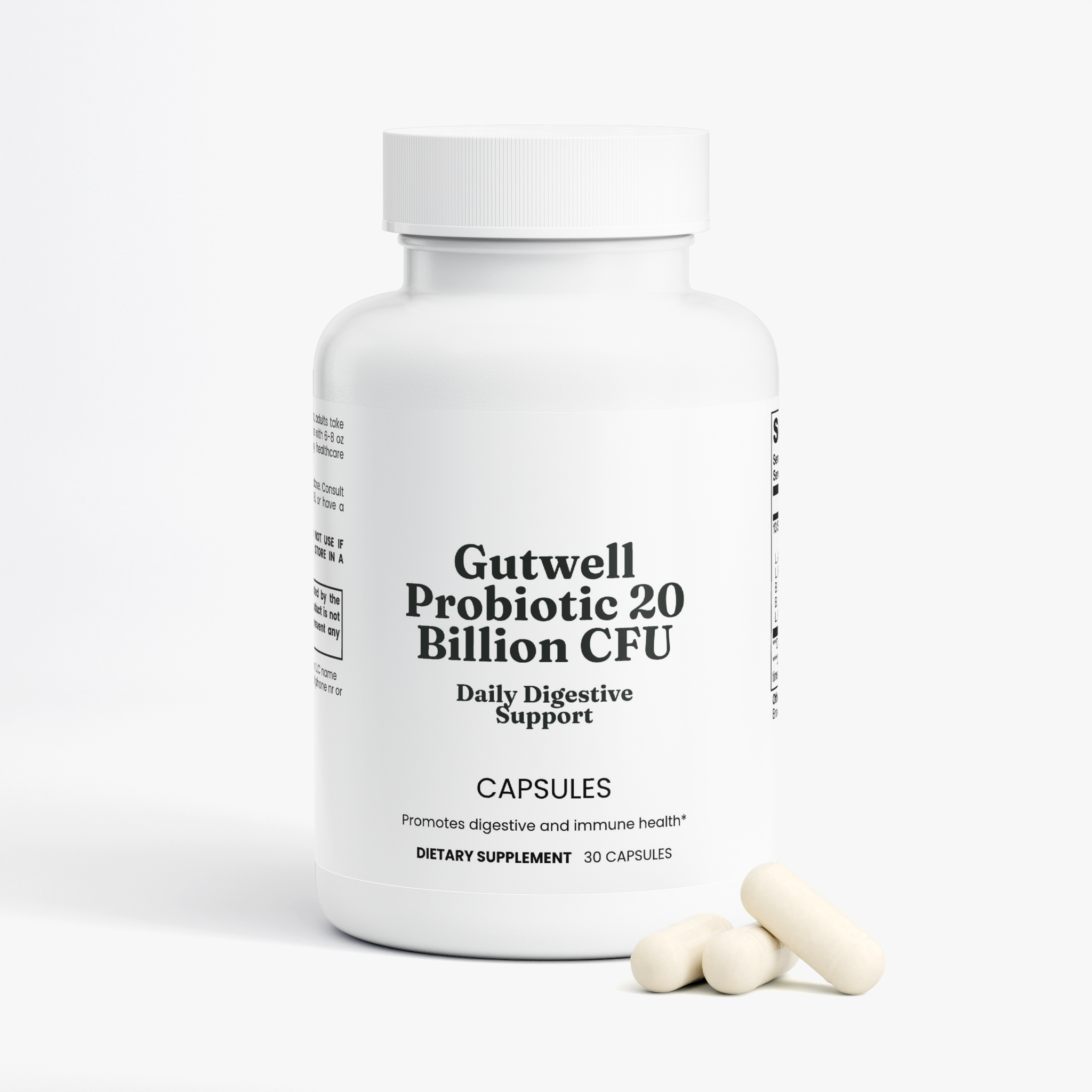 Gutwell Probiotic 20 Billion CFU — Daily Digestive Support