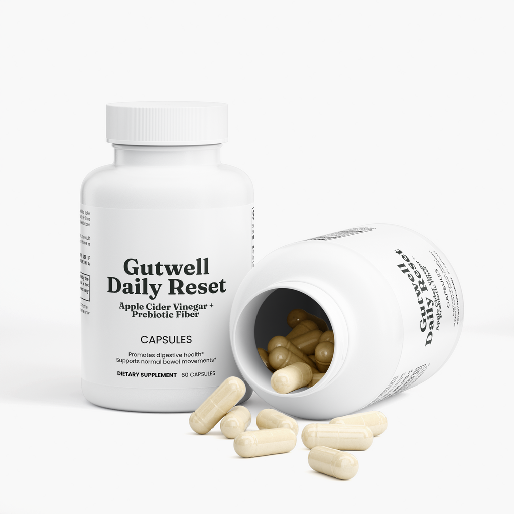 Gutwell Daily Reset — Apple Cider Vinegar + Prebiotic Fiber Capsules