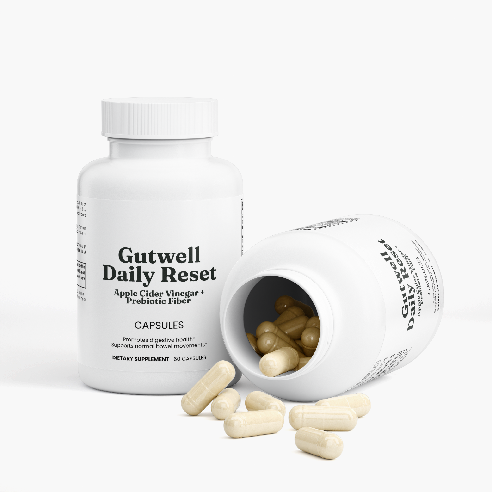 Gutwell Daily Reset — Apple Cider Vinegar + Prebiotic Fiber Capsules