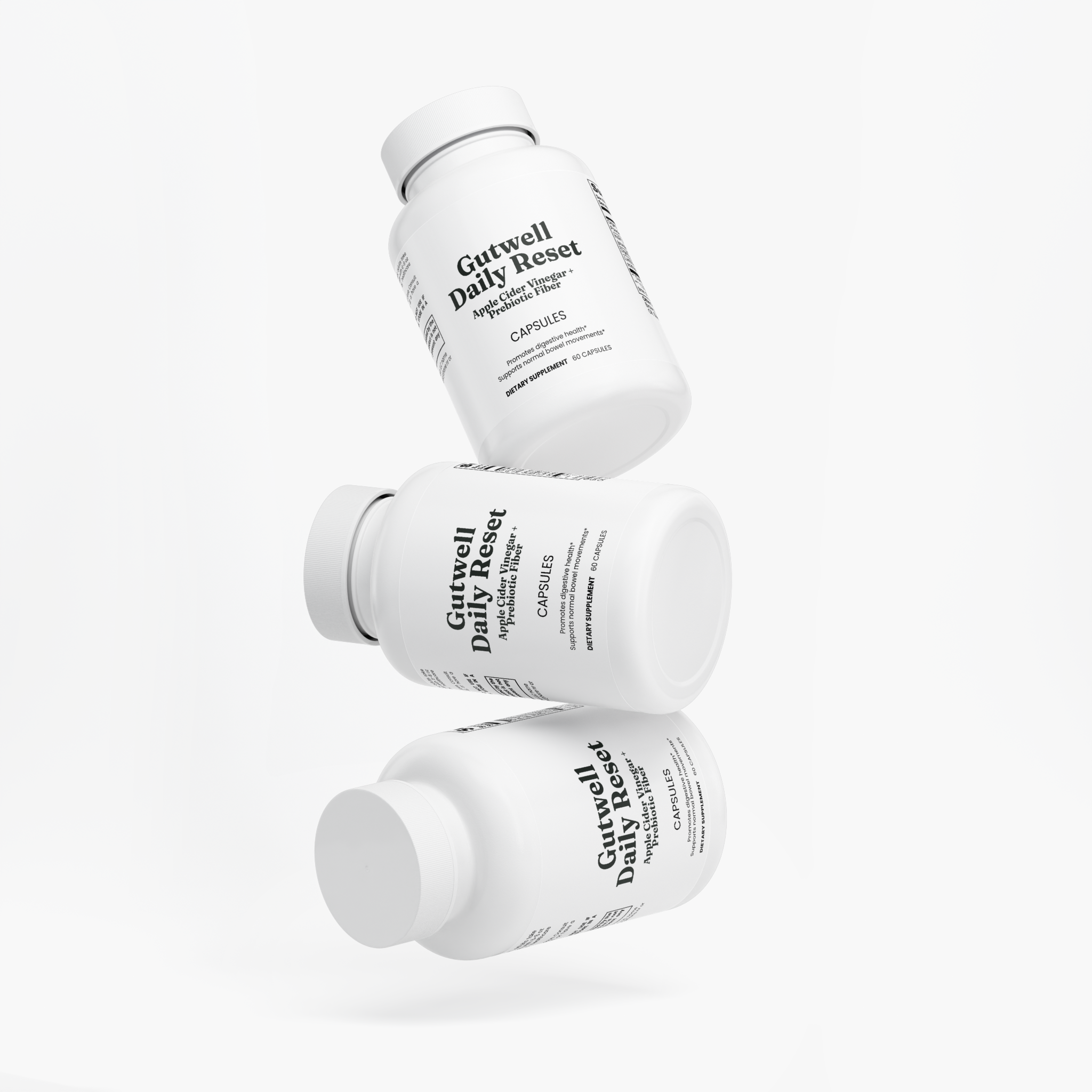 Gutwell Daily Reset — Apple Cider Vinegar + Prebiotic Fiber Capsules