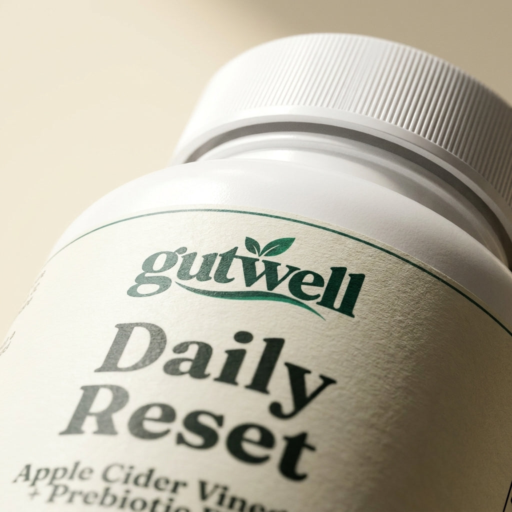 Gutwell Daily Reset — Apple Cider Vinegar + Prebiotic Fiber Capsules
